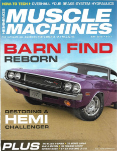 HEMMINGS MUSCLE MACHINES 2018 MAY - '70 CHALL, '70 MONTE CARLO, '68 FIREBIRD